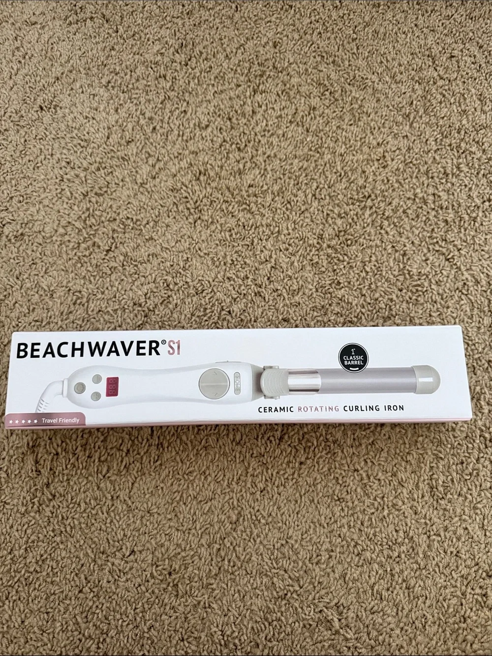 The Beachwaver Co. S1 Ceramic Rotating Curling Iron - White
